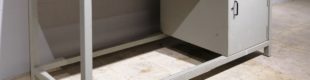 Banc de treball metàl·lic amb armari de 180x70cm en venda a cabauoportunitats.com Balaguer - Lleida - Catalunya