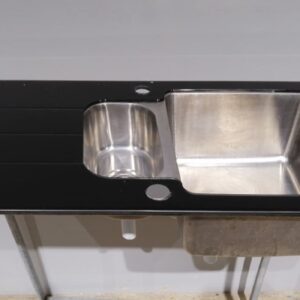Pica de vidre negre amb potes en venda a cabauoportuntiats.com Balaguer - Lleida - Catalunya