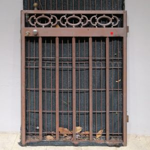 Porta de ferro de segona mà per a jardí en molt bon estat en venda a cabauoportunitats.com Balaguer - Lleida - Catalunya