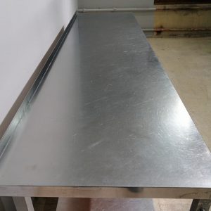 Mesa de acero inoxidable de segunda mano de 280cm en venta en cabauoportunitats.com
