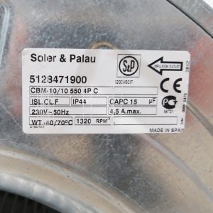 Ventilador centrífugo S&P CMB 10 nuevo de oferta en venta en cabauoportunitats.com