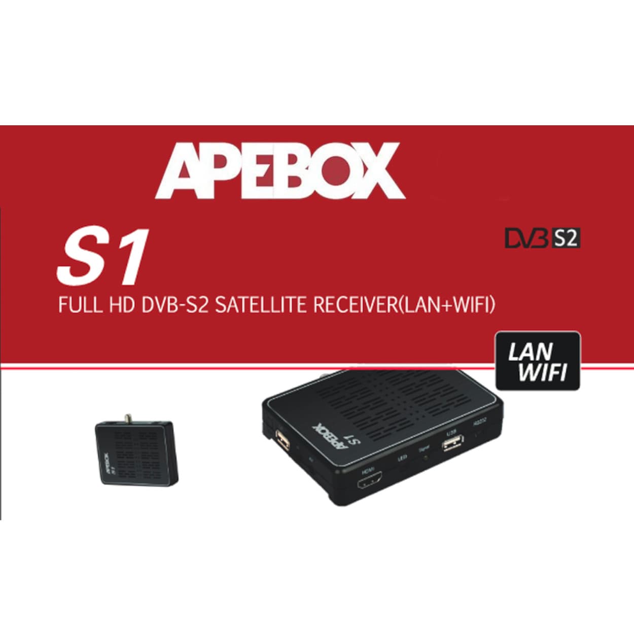Apebox S2 Receptor Satélite HD