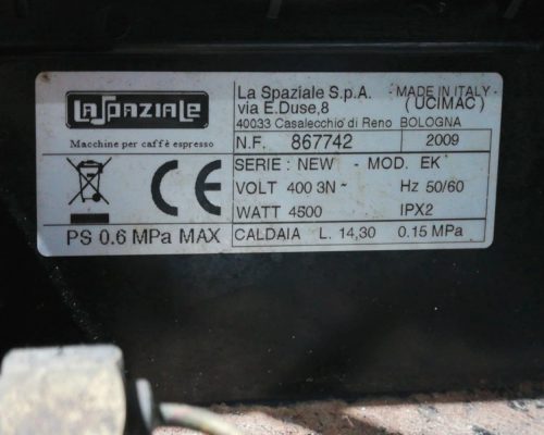 Cafetera de 3 brazos LA SPAZIALE NEW EK3 de segunda mano en cabauoportunitats.com