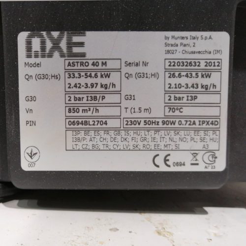 Aerocalefactor a gas AXE ASTRO 40M seminuevo en venta en cabauoportunitats.com