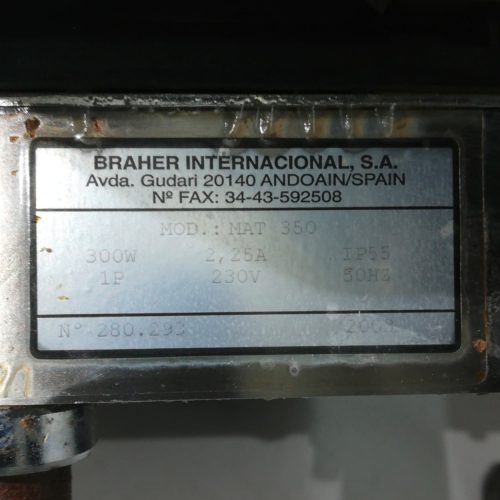 Cortafiambres BRAHER MAT 350 de segunda mano en venta en cabauoportunitats.com