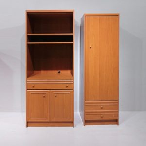 Lot de 2 armaris de melamina de segona mà en bon estat en venda a cabauoportunitats.com Balaguer - Lleida - Catalunya