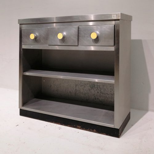 Estanteria inox de 3 cajones en buenas condiciones en venta en cabauoportunitats.com