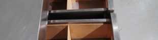 Estanteria inox de 3 cajones en buenas condiciones en venta en cabauoportunitats.com
