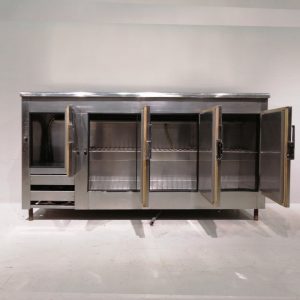 Taula freda d'acer inoxidable de segona mà en venda a cabauoportunitats.com Balaguer - Lleida - Catalunya