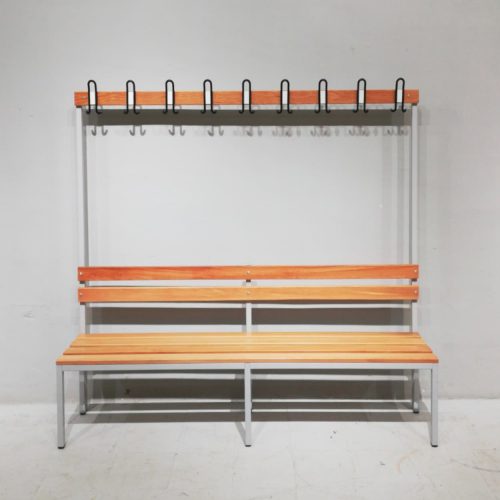 Banco de chapa y madera para vestuario nuevo en venta en cabauoportunitats.com Balaguer - Lleida - Catalunya