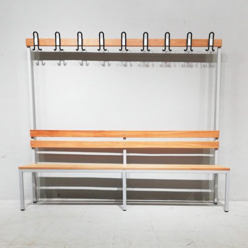 Banco de chapa y madera para vestuario nuevo en venta en cabauoportunitats.com Balaguer - Lleida - Catalunya
