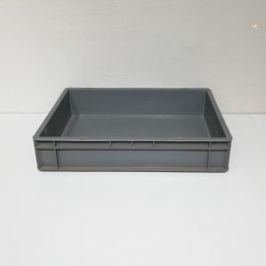 Caixa apilable de color gris de polipropilé nova 60x40cm en venda a cabauoportunitats.com Balaguer - Lleida - Catalunya