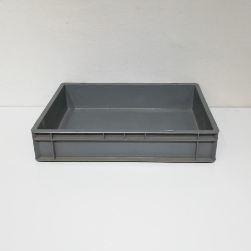 Caixa apilable de color gris de polipropilé nova 60x40cm en venda a cabauoportunitats.com Balaguer - Lleida - Catalunya