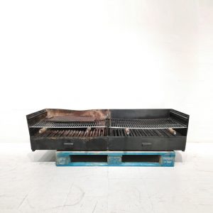 Brasa doble de xapa d'acer de segona mà d'ocasió en venda a cabauoportunitats.com Balaguer - Lleida - Catalunya