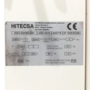 Unidad interior aire-aire HITECSA ECHBA 801 en venta en cabauoportunitats.com