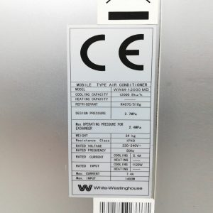 Aire acondicionado pingüino WHITE WESTINGHOUSE 3000 frig/h en venta en cabauoportunitats.com