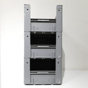 Lote de 3 cajas de color gris de 60x40x27cm en venta en cabauoportunitats.com