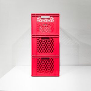Lote de 3 cajas de reja apilable sde 60x40x32cm en venta en cabauoportunitats.com