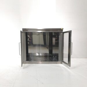 Armari d'acer inoxidable amb portes transparents de segona mà en venda a cabauoportunitats.com Balaguer - Lleida - Catalunya