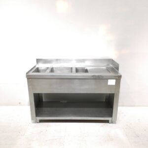 Fregadero inox 3 senos de segunda mano en venta en cabauoportunitats.com