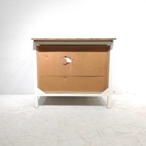 Calaixera blanca de 5 calaixos de segona mà en venda a cabauoportunitats.com Balaguer - Lleida - Catalunya