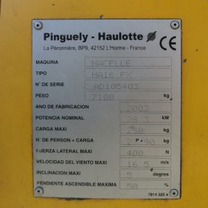 Plataforma de ploma articulada de segona mà en venda a cabauoportunitats.com Balaguer - Lleida - Catalunya
