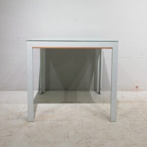 Mesa de aluminio y cristal de segunda mano en venta en cabauoportunitats.com