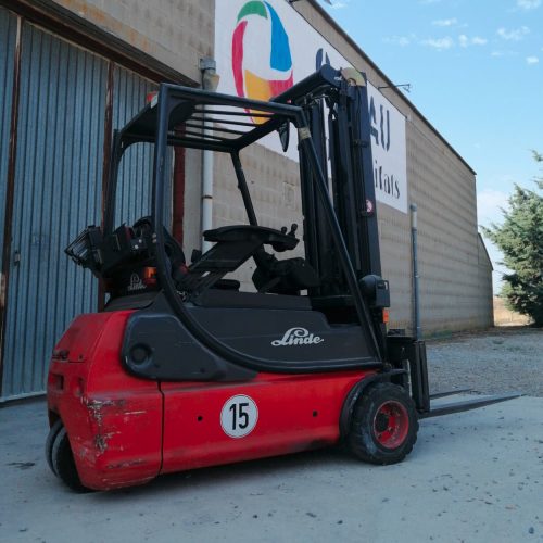 Carretilla eléctrica LINDE 18 de 1600kg de segunda mano en venta en cabauoportunitats.com