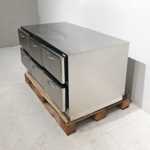 Armari d'acer inoxidable amb 6 calaixos de 127x71cm en venda ac abauoportuntiats.com Balaguer - Lleida - Catlaunya