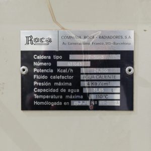 Caldera ROCA de segunda mano con depósito homologado en venta en cabauoportunitats.com