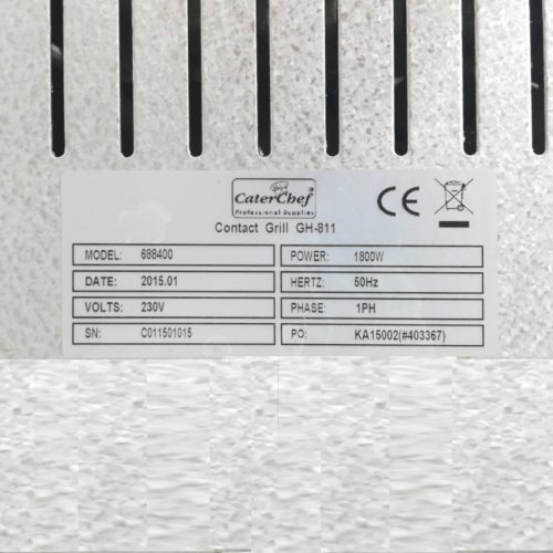 Plancha grill CATER CHEF GH-811 de segunda mano en venta en cabauoportunitats.com