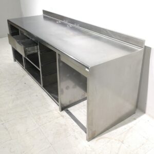 Moble d'acer inoxidable per a cafetera de segona mà en venda a cabauoportunitats.com Balaguer - Lleida - Catalunya