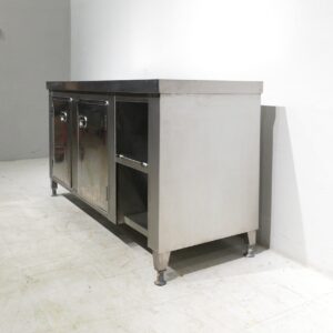 Mueble cafetero de inox de 170cm en venta en cabauoportunitats.com