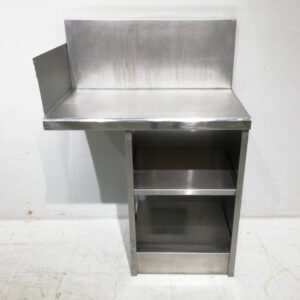 Prestatgeria inox amb taula treball de 95x62cm de segona mà en venda a cabauoportunitats.com Balaguer - Lleida - Catalunya