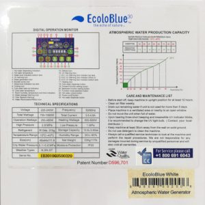 Generador de agua potable ECOLOR BLUE 30 nuevo en venta en cabauoportunitats.com