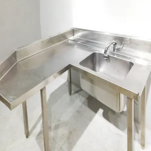 Fregadero de inox en L de segunda mano en venta en cabauoportunitats.com