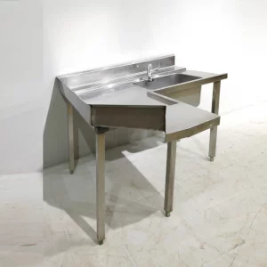 Fregadero de inox en L de segunda mano en venta en cabauoportunitats.com