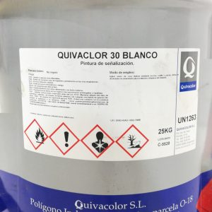 Pintura de senyalització blanca QUIVACLOR 30 de 30 litres en venda a cabauoportunitats.com Balaguer - Lleida - Catalunya