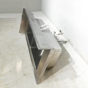 Fregadera inox 2 senos de 150cm de segunda mano en venta en cabauoportunitats.com