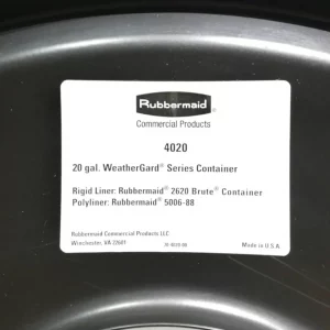Papelera exteriores RUBBERMAID nueva 75 litros en venta en cabauoportunitats.com