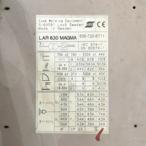 Màquina de soldar fil continu MIG ESAB MAGMA de segona mà en venda a cabauoportunitats.com Balaguer - Lleida - Catalunya