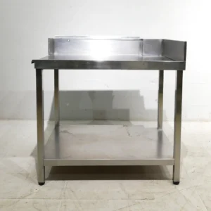 Taula d'acer inoxidable de 102cm de segona mà en venda a cabauoportunitats.com Balaguer - Lleida - Catalunya