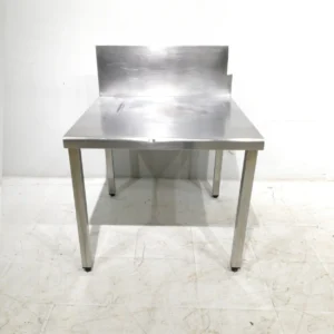 Mesa de inox de 77x77cm de segunda mano en venta en cabauoportunitats.com