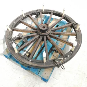 Lámpara de rueda de carro de ø120cm de segunda mano en venta en cabauoportunitats.com