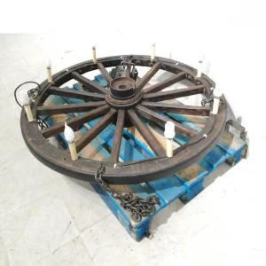 Lámpara de rueda de carro de ø120cm de segunda mano en venta en cabauoportunitats.com