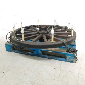Lámpara de rueda de carro de ø120cm de segunda mano en venta en cabauoportunitats.com