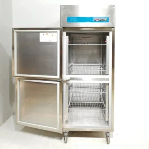 Frigorífico inox 2 puertas 208cm de segunda mano en venta en cabauoportunitats.com