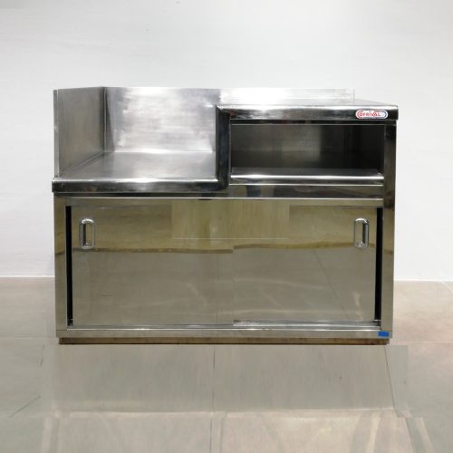 Armari d'acer inoxidable de segona mà (120x61x96cm) en venda a cabauoportunitats.com. Balaguer - Lleida - Catalunya