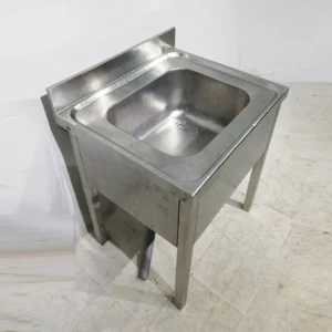 Fregadera de acero inoxidable de 70x60cm de segunda mano en venta en cabauoportunitats.com