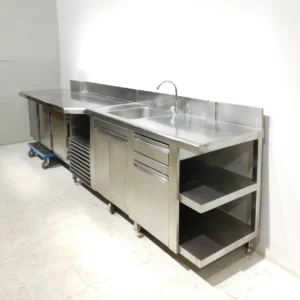 Bajomostrador con fregadera (353x74x109cm) de segunda mano en venta en cabauoportunitats.com